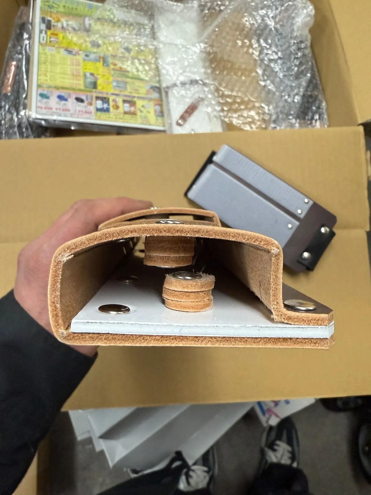 本革定規ケース(スリム)茶