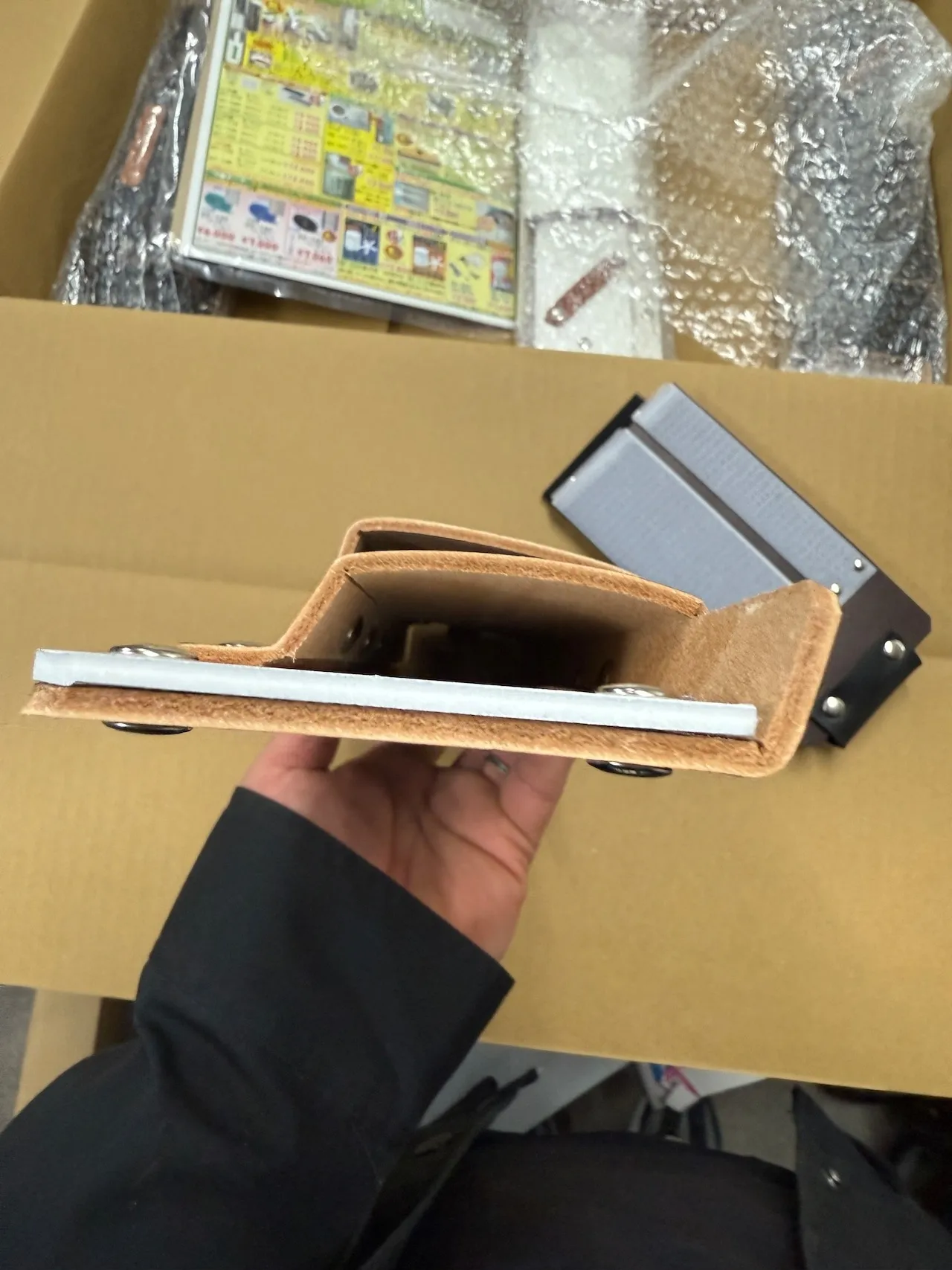 本革定規ケース(スリム)茶