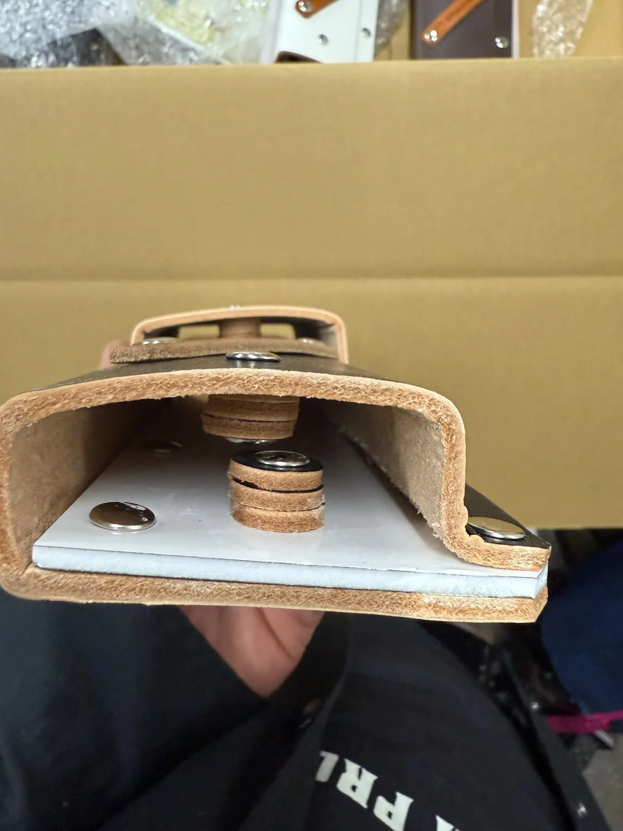 本革定規ケース(スリム)黒