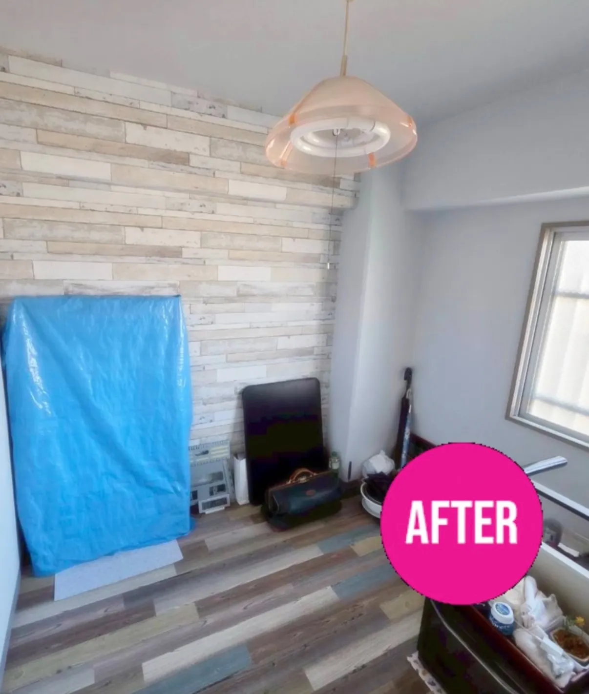 在宅マンション、クロスと床の施工、それぞれに個性ある空間、ご...